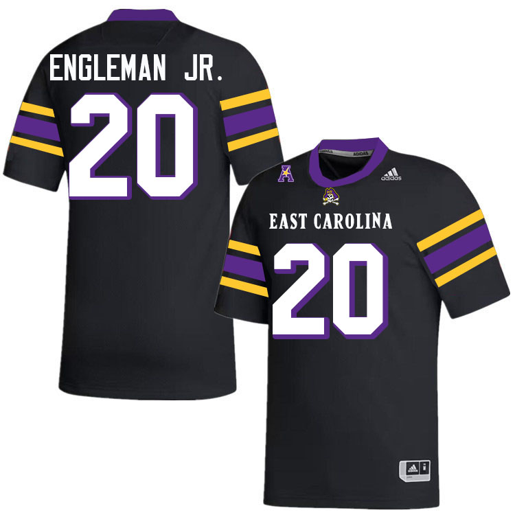 East Carolina Pirates #20 TJ Engleman Jr. College Football Jerseys,Uniforms-Alternate Black